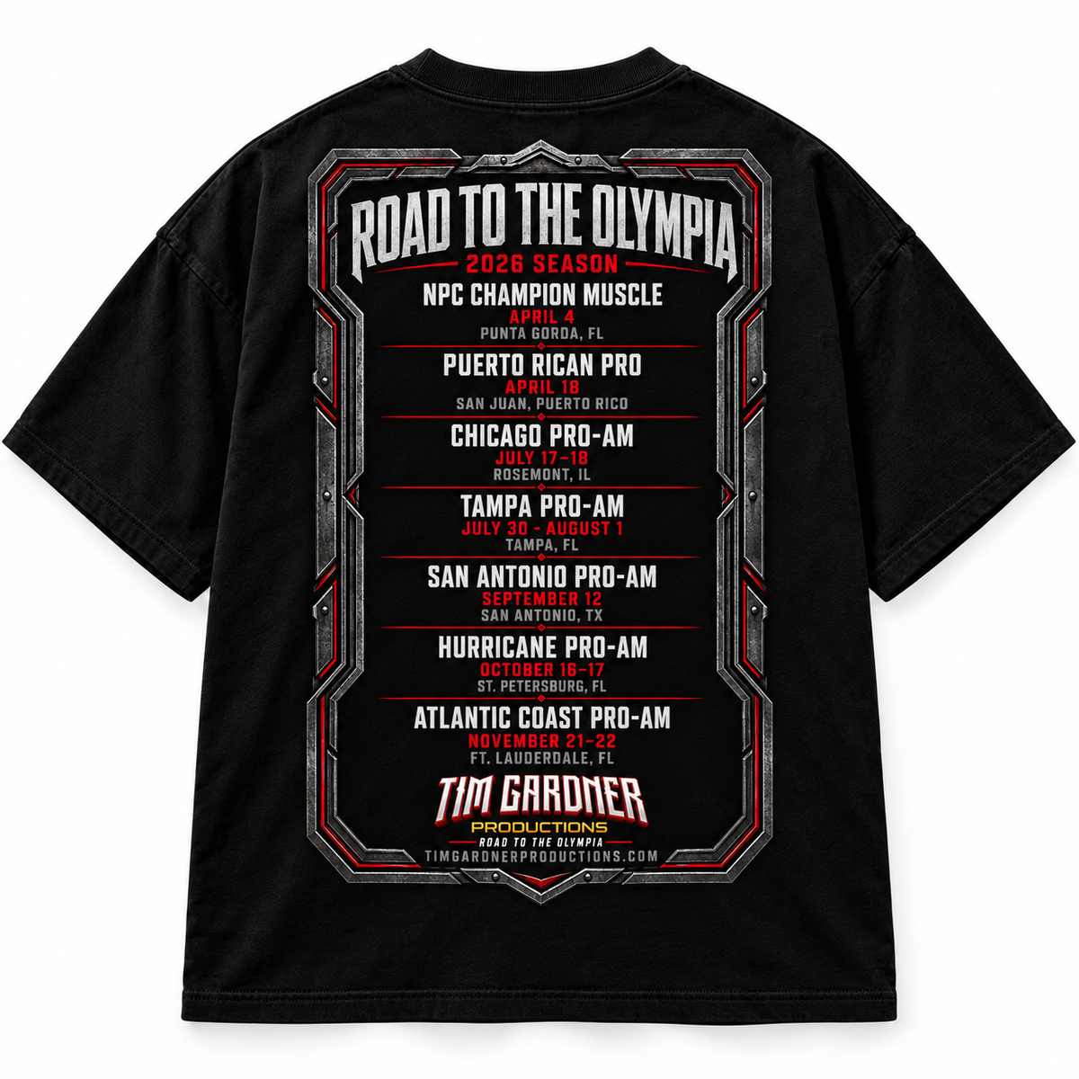Tim Gardner Production Events Tee