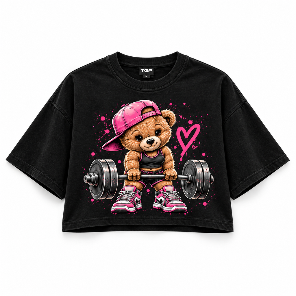 Discipline Bear Crop Top
