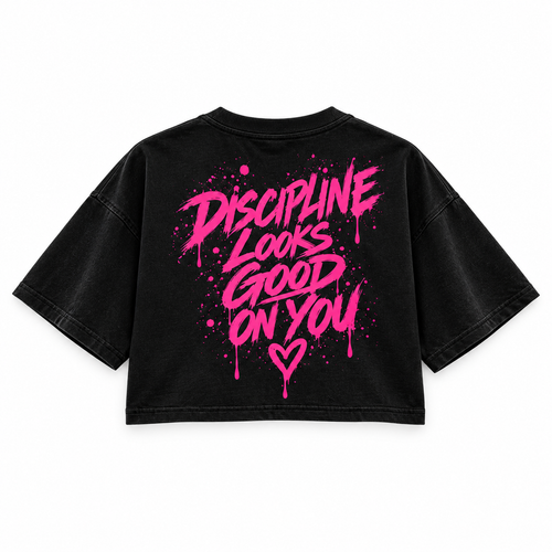Discipline Bear Crop Top