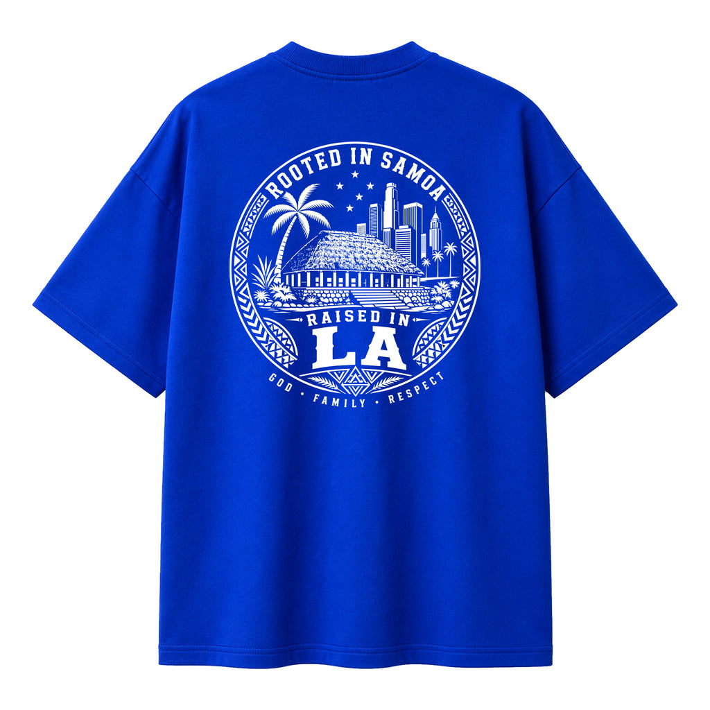 Samoa LA Royal Blue Oversized Tee