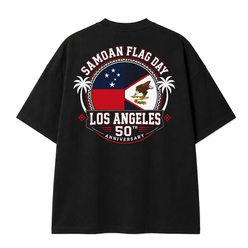 Samoa Flag Day 50th Los Angeles Oversized Tee