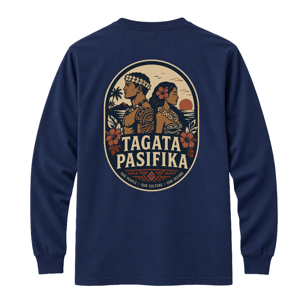 Tagata Pasifika Navy Long Sleve Shirt