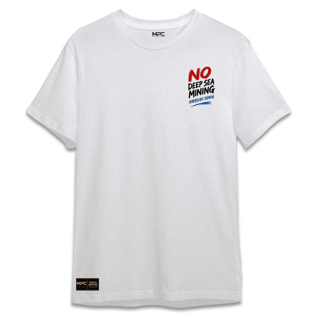 No Deep Sea Mining White Tee