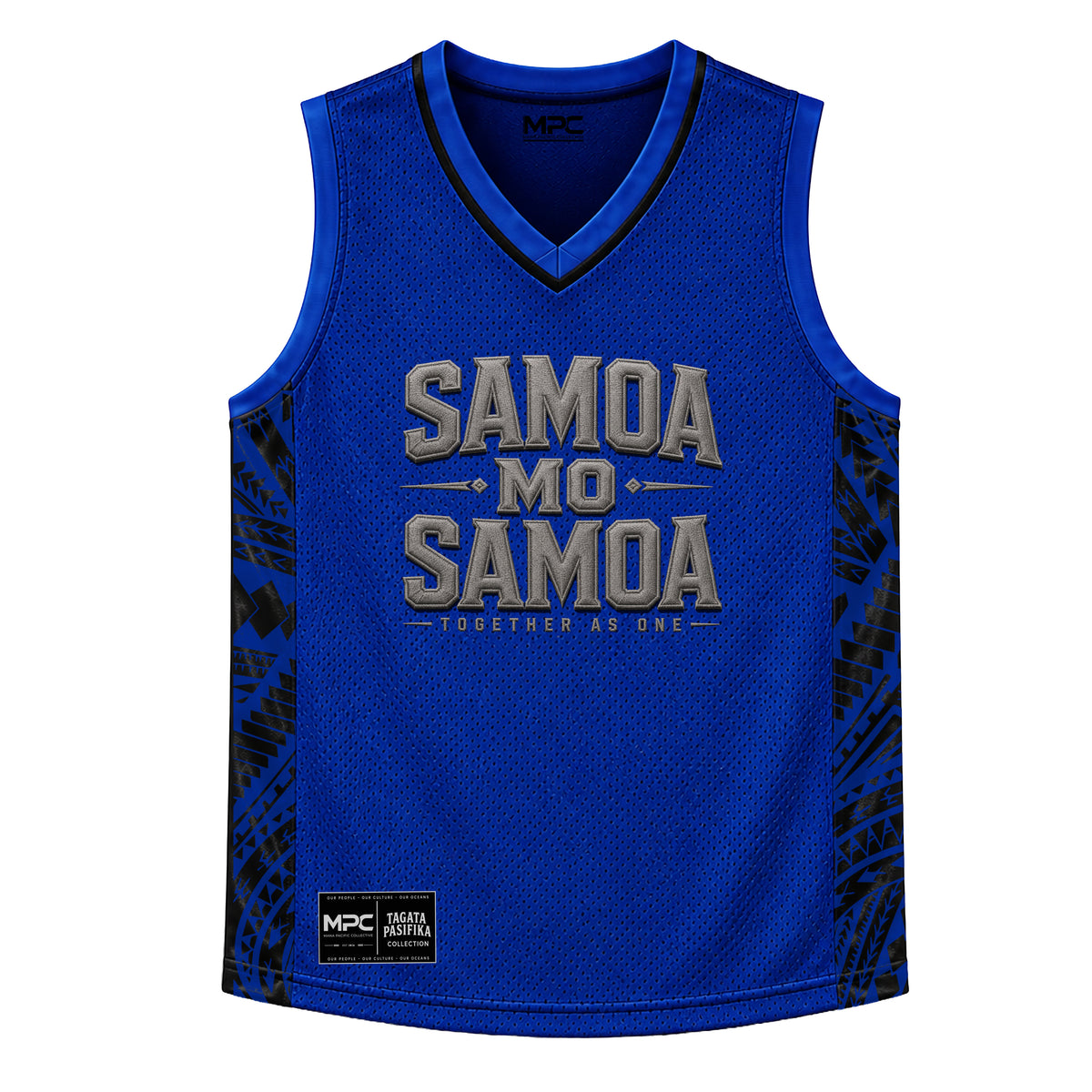 Samoa Mo Samoa Royal Blue Basketball Jersey