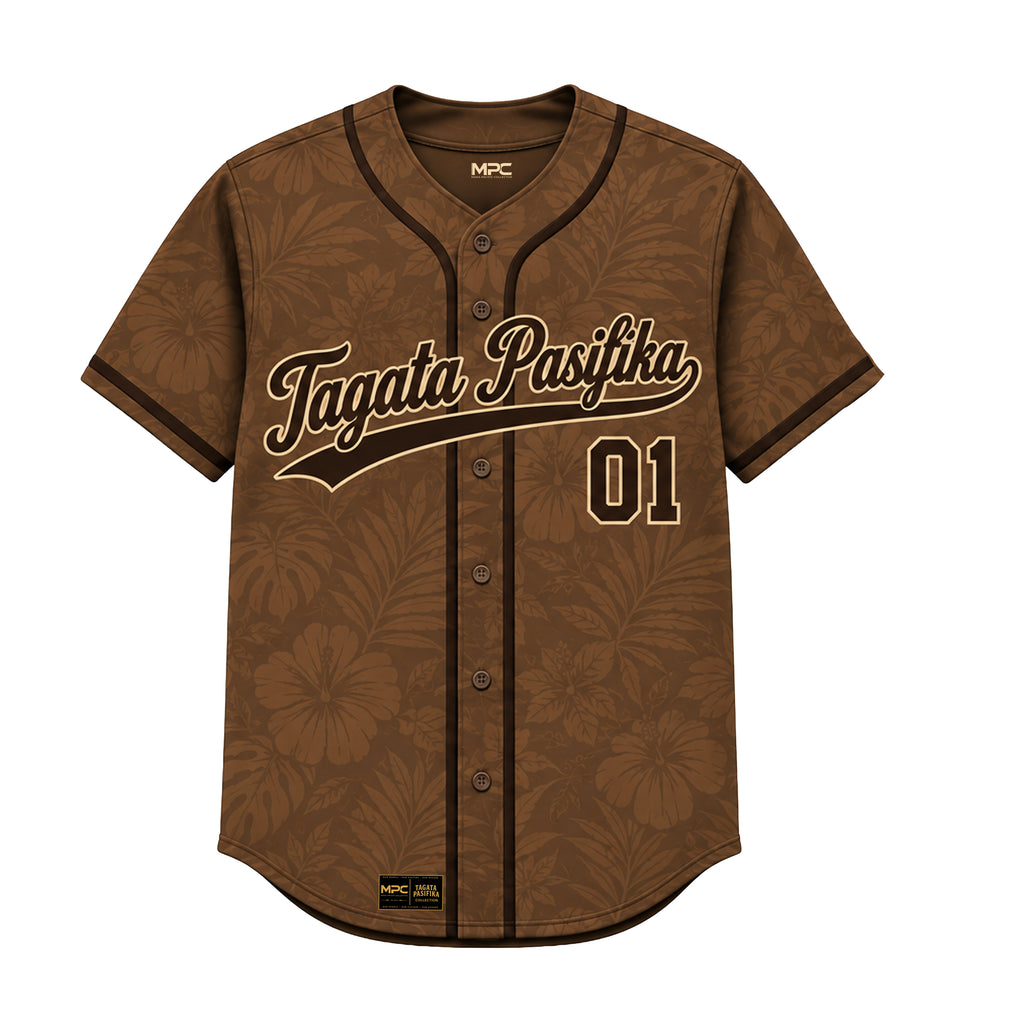 Tagata Pasifika Brown Baseball Jersey