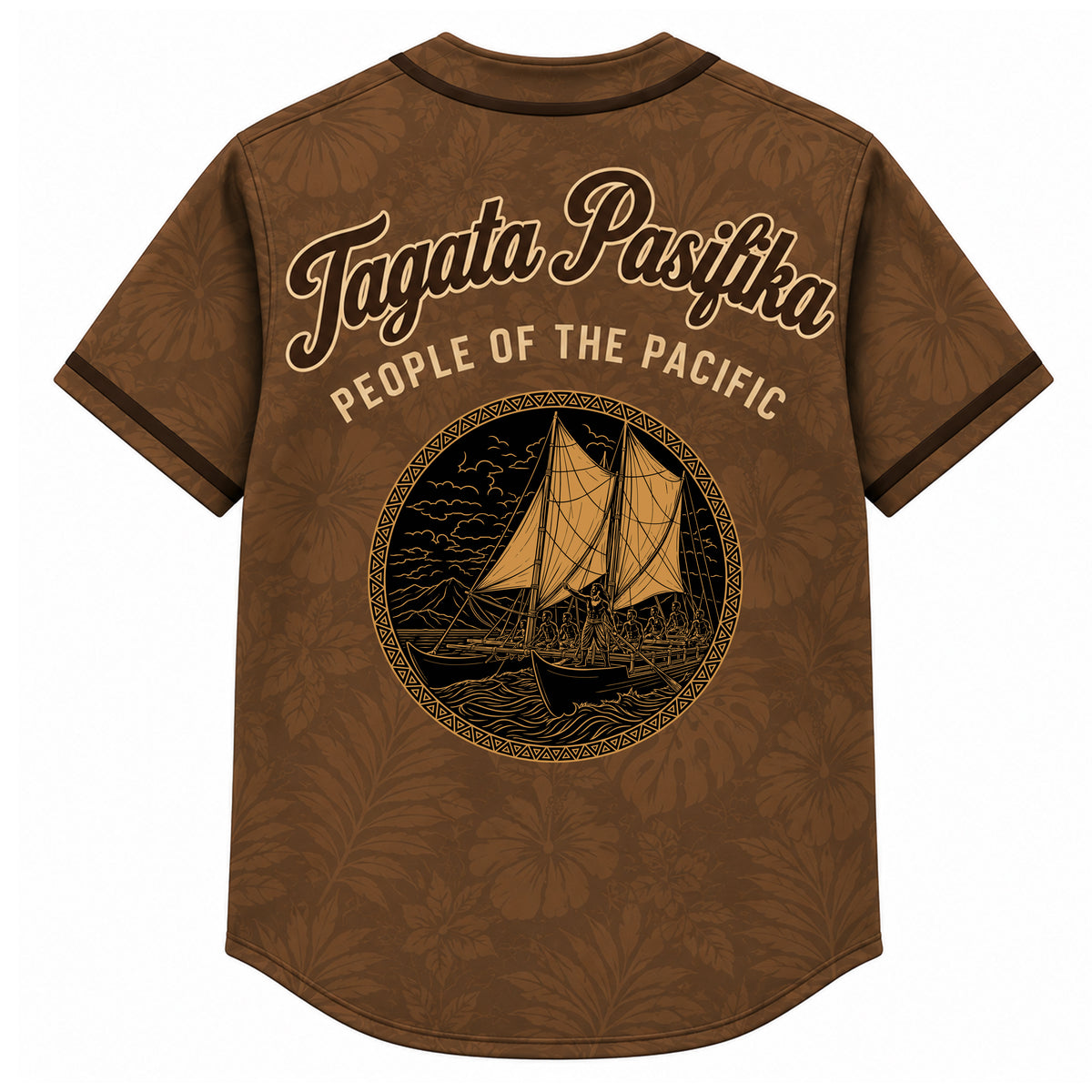 Tagata Pasifika Brown Baseball Jersey